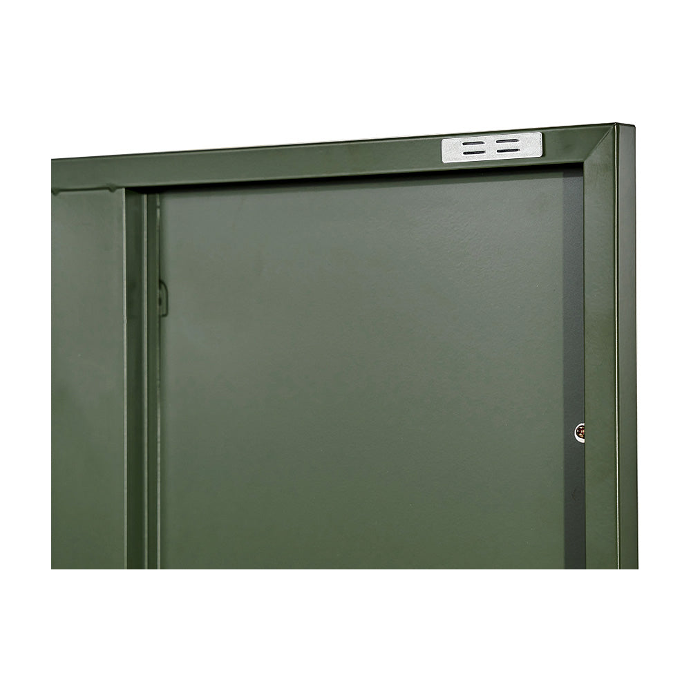 ArtissIn Buffet Sideboard Metal Cabinet - DOUBLE Green-Home & Garden > Bedding-PEROZ Accessories