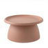 Artiss Coffee Table Round 71CM Plastic Pink-Furniture > Living Room-PEROZ Accessories