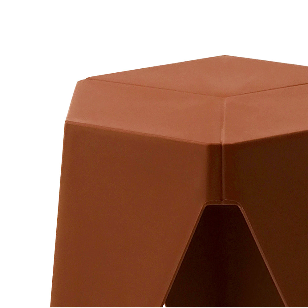 Artiss 2x Bar Stools Puzzle Plastic Foot Stool Red-Furniture > Bar Stools & Chairs-PEROZ Accessories