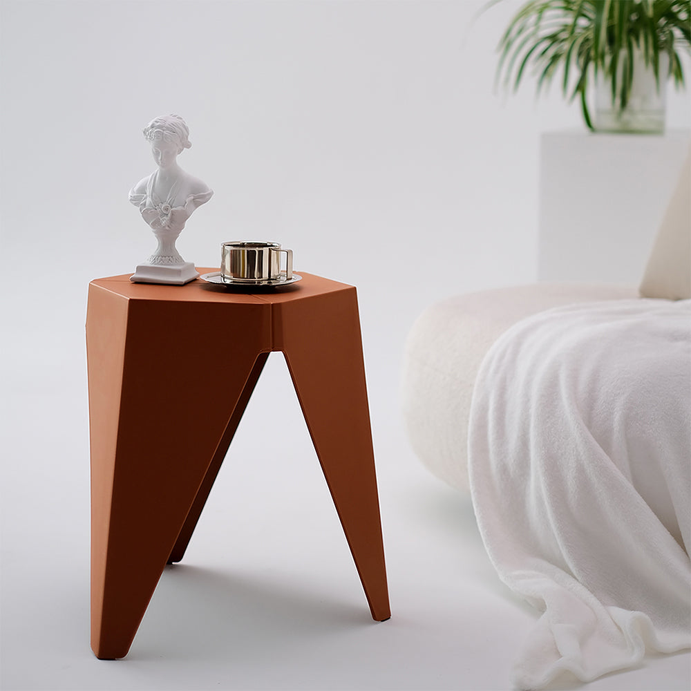 Artiss 2x Bar Stools Puzzle Plastic Foot Stool Red-Furniture > Bar Stools & Chairs-PEROZ Accessories