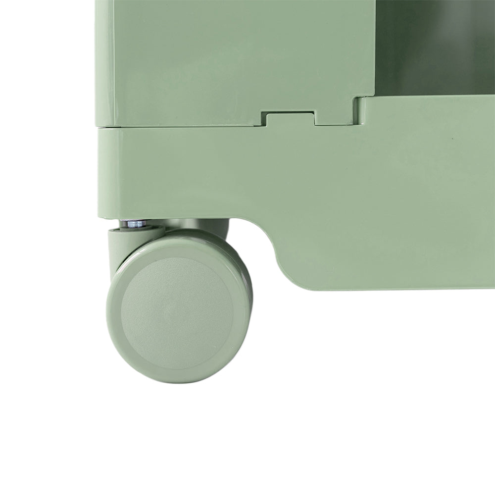 ArtissIn Storage Trolley Bedside Table 5 Tier Cart Boby Replica Green-Bedside Tables-PEROZ Accessories