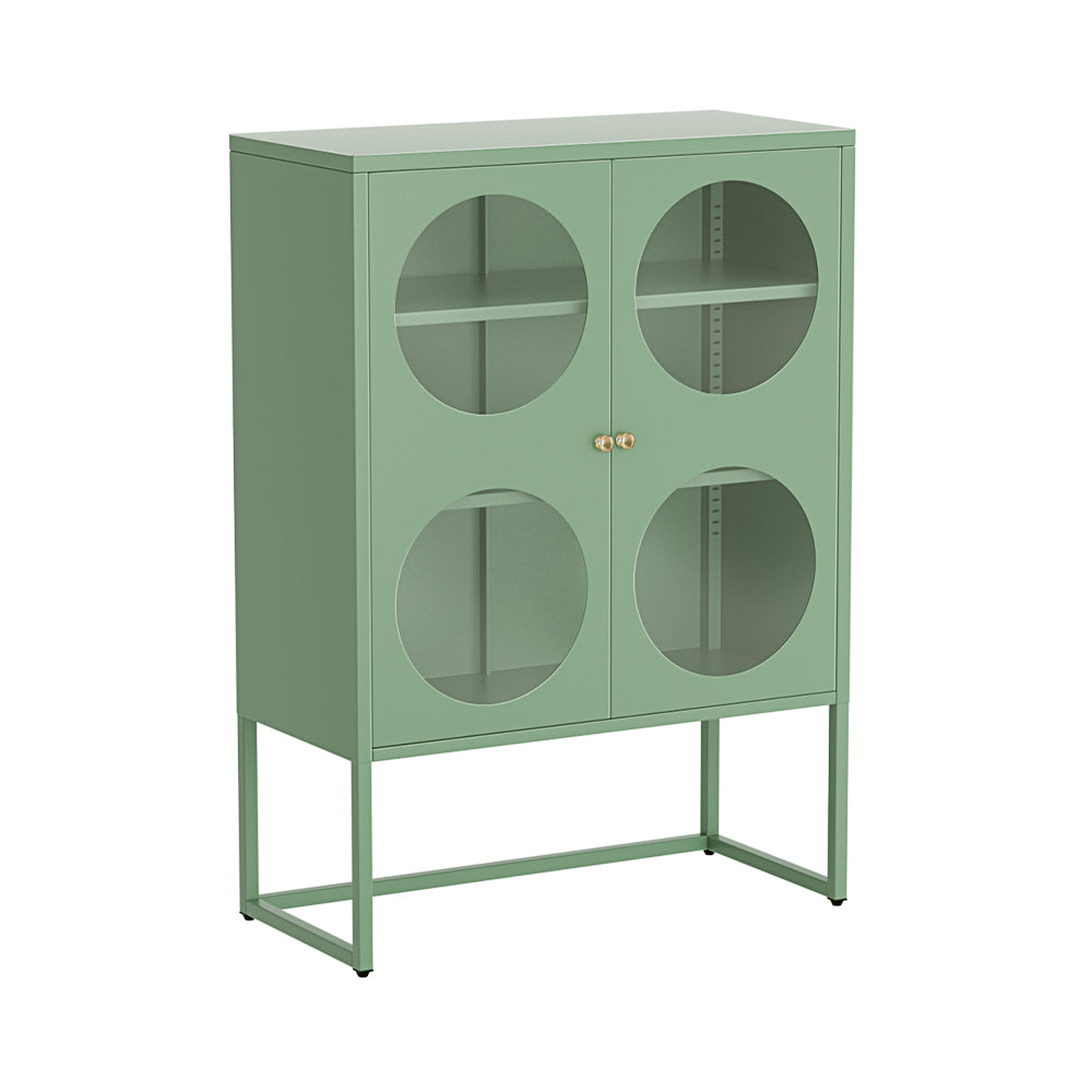 ArtissIn Buffet Sideboard Metal Cabinet - ELLA Green-Furniture > Living Room-PEROZ Accessories