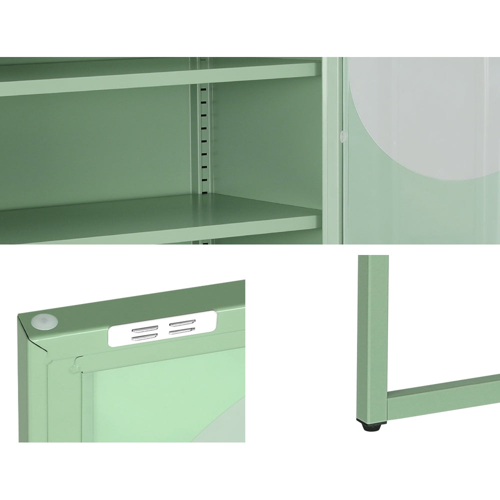 ArtissIn Buffet Sideboard Metal Cabinet - ELLA Green-Furniture > Living Room-PEROZ Accessories