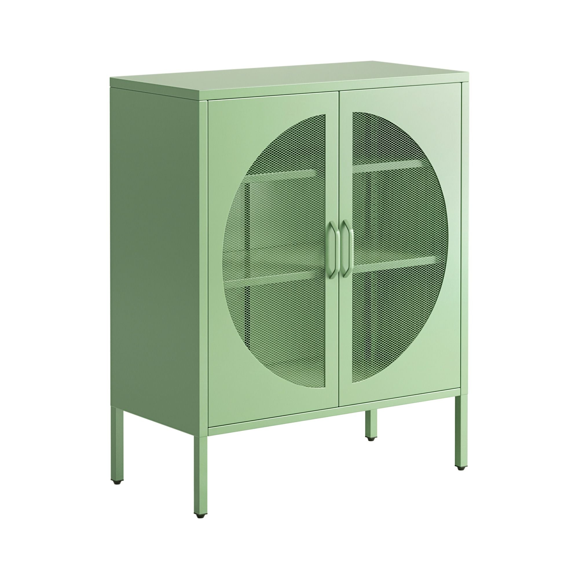 Artiss Buffet Sideboard Metal Cabinet - ELSA Green-Furniture > Dining > Buffets & Sideboards-PEROZ Accessories