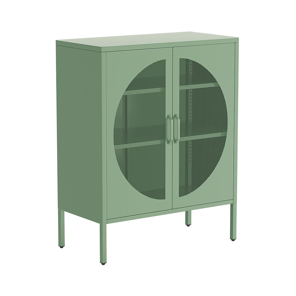 Artiss Buffet Sideboard Metal Cabinet - ELSA Green-Furniture > Dining > Buffets & Sideboards-PEROZ Accessories