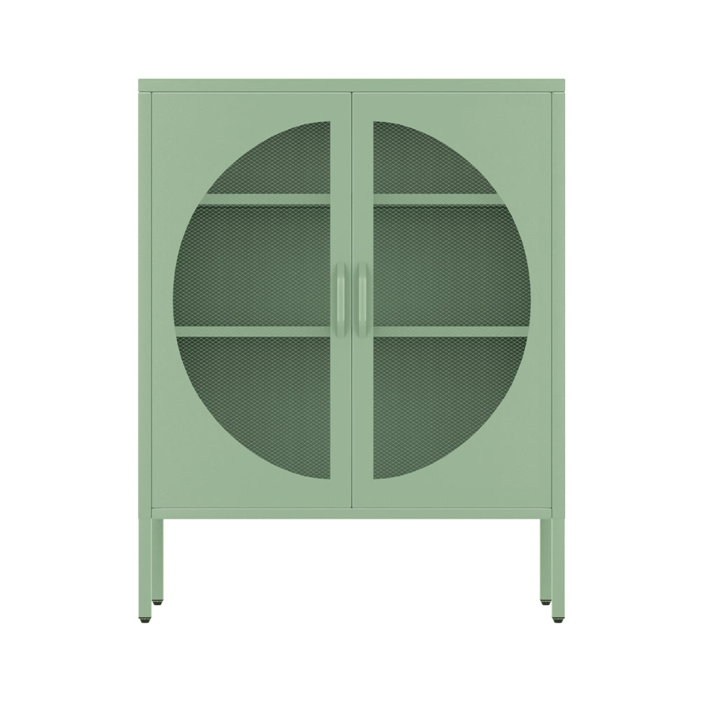 Artiss Buffet Sideboard Metal Cabinet - ELSA Green-Furniture > Dining > Buffets & Sideboards-PEROZ Accessories