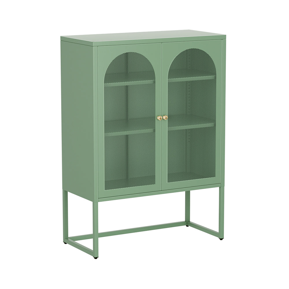 ArtissIn Buffet Sideboard Metal Cabinet - ELMA Green-Furniture > Living Room-PEROZ Accessories