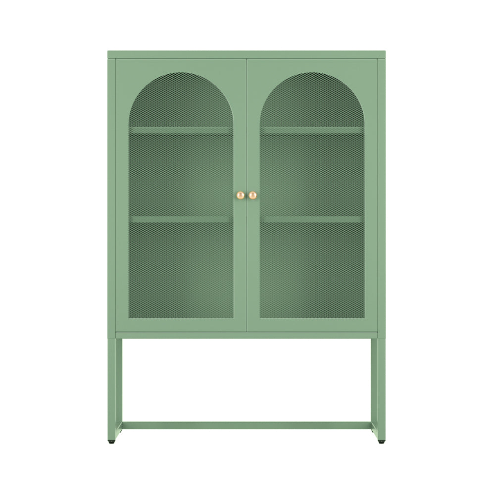 ArtissIn Buffet Sideboard Metal Cabinet - ELMA Green-Furniture > Living Room-PEROZ Accessories