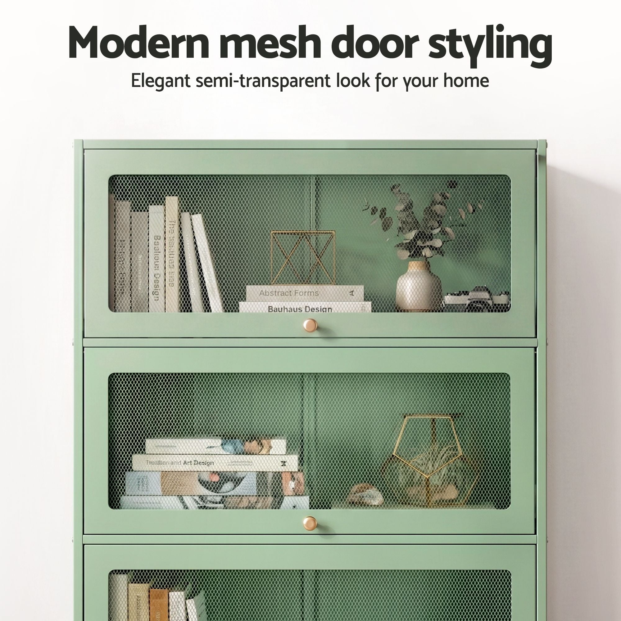 Artiss Buffet Sideboard Metal Cabinet - ELIA Green-Furniture > Living Room-PEROZ Accessories