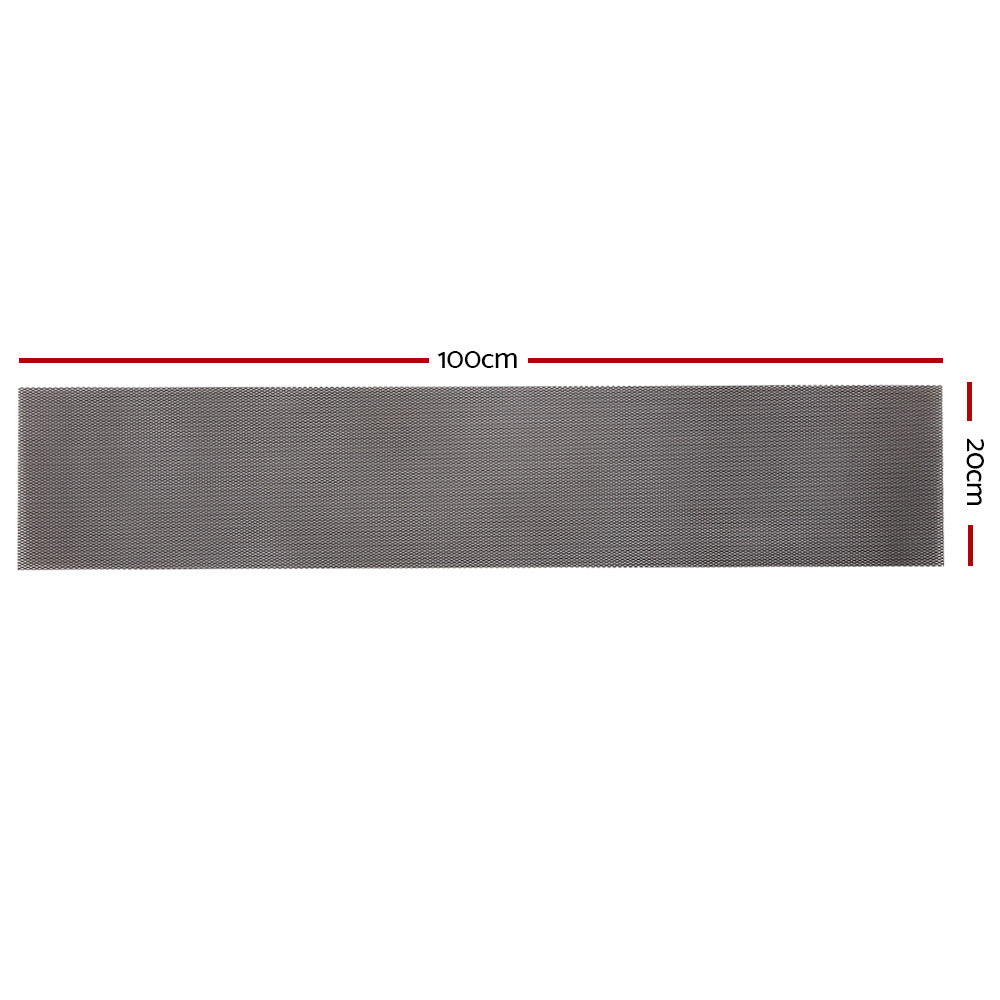 Gardeon Gutter Guard Aluminium Mesh 60M 100x20cm Black-Home & Garden > DIY > Building Materials-PEROZ Accessories