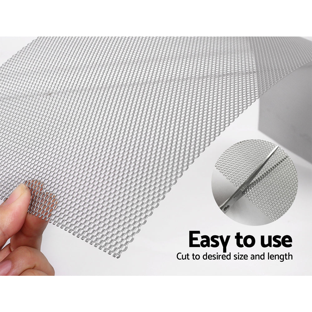 Gardeon Gutter Guard Aluminium Mesh 60M 100x20cm Silver-Home & Garden > DIY > Building Materials-PEROZ Accessories