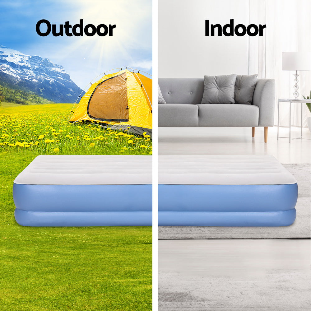Weisshorn Air Mattress Queen Inflatable Bed 41cm Air bed-Outdoor Recreation > Camping > Inflatable Mattresses-PEROZ Accessories