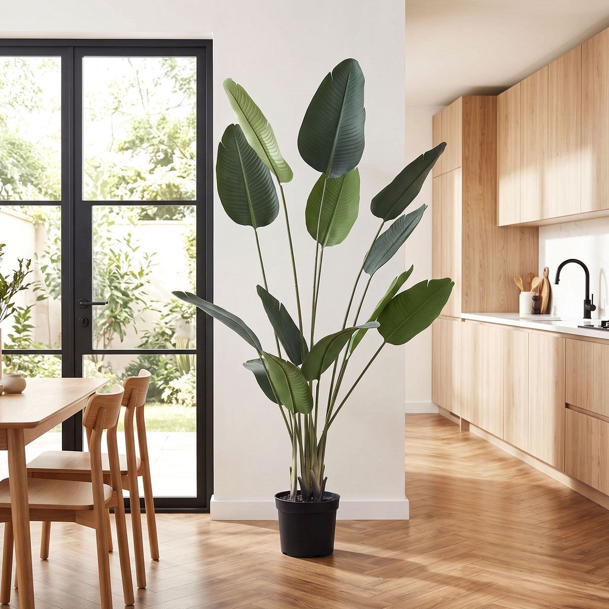 Artiss 180cm Artificial Bird of Paradise Plant Lifelike Textured Leaves Wipe-Clean Indoor Home Decor
