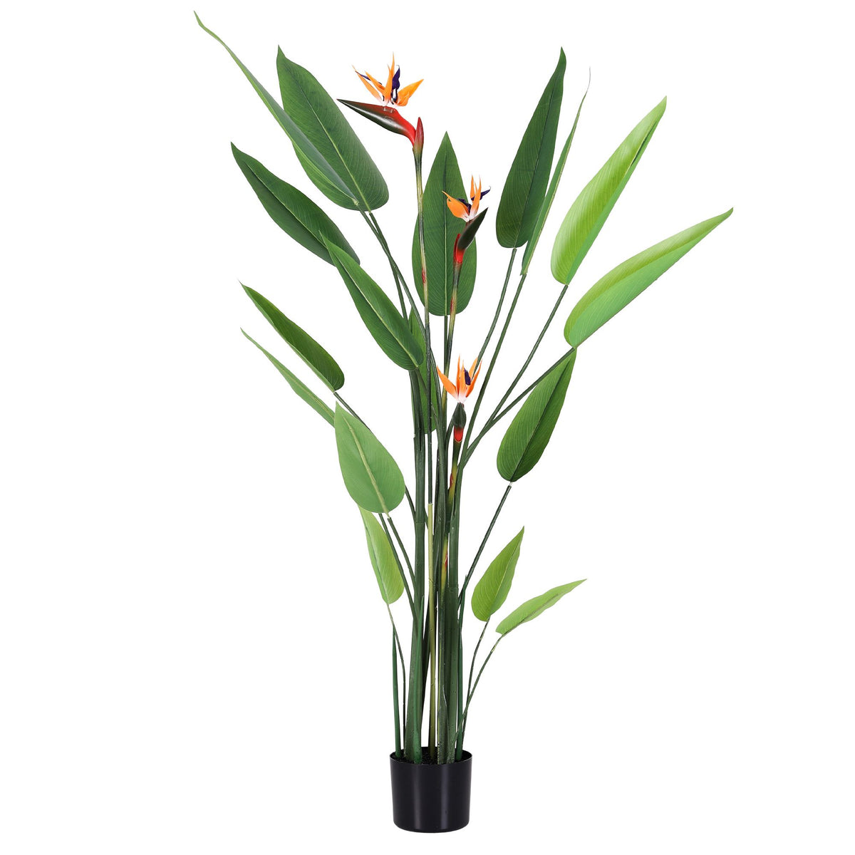 Artiss 150cm Artificial Bird of Paradise Plant with Flowers Realistic Leaves for Home Office Decor-Home & Garden > Artificial Plants > Artificial Flowers & Plants-PEROZ Accessories