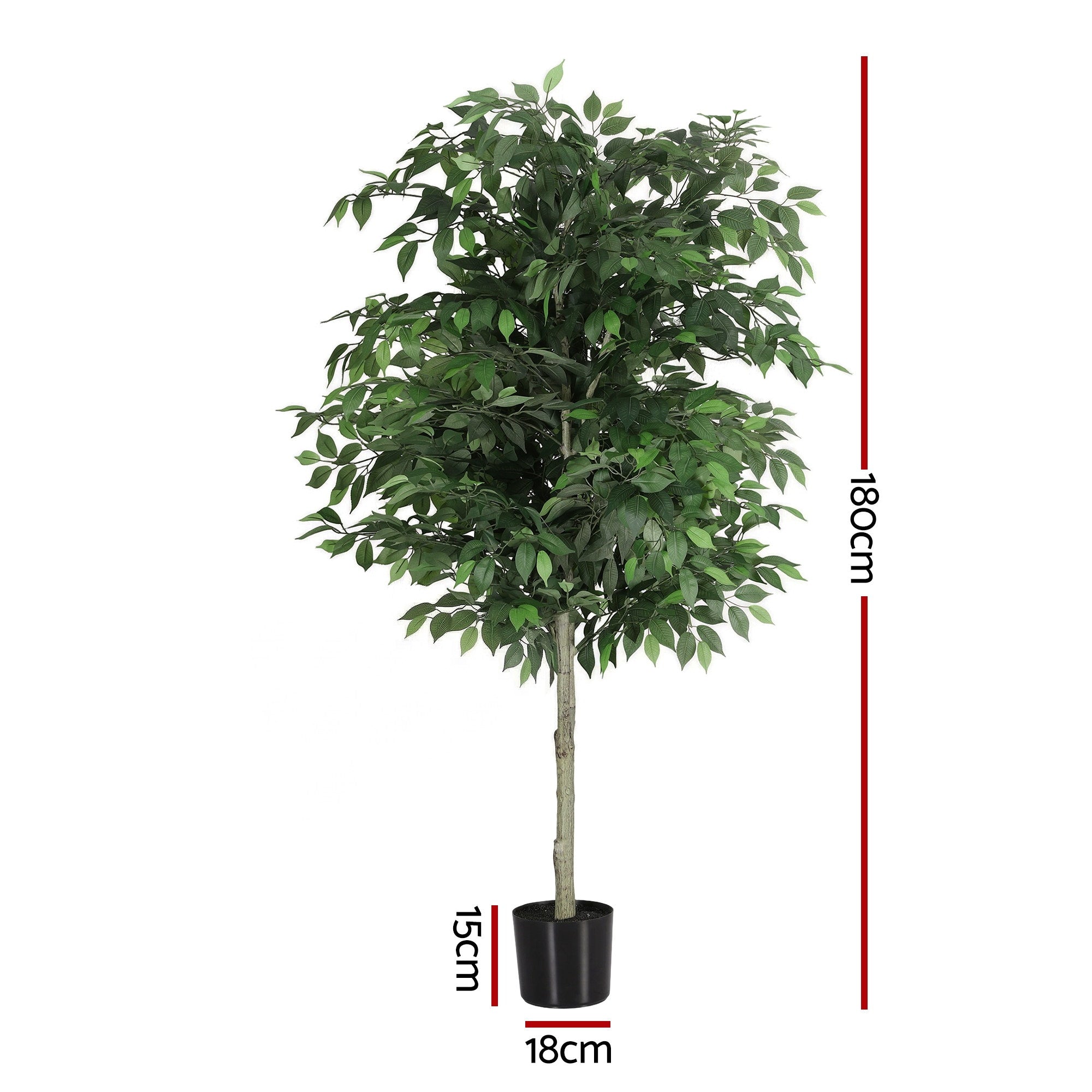 Artiss 180cm Artificial Ficus Tree Faux Trees Indoor Decor Artificial Plants Lifelike Plant 1.8M-Home & Garden > Artificial Plants > Artificial Trees-PEROZ Accessories