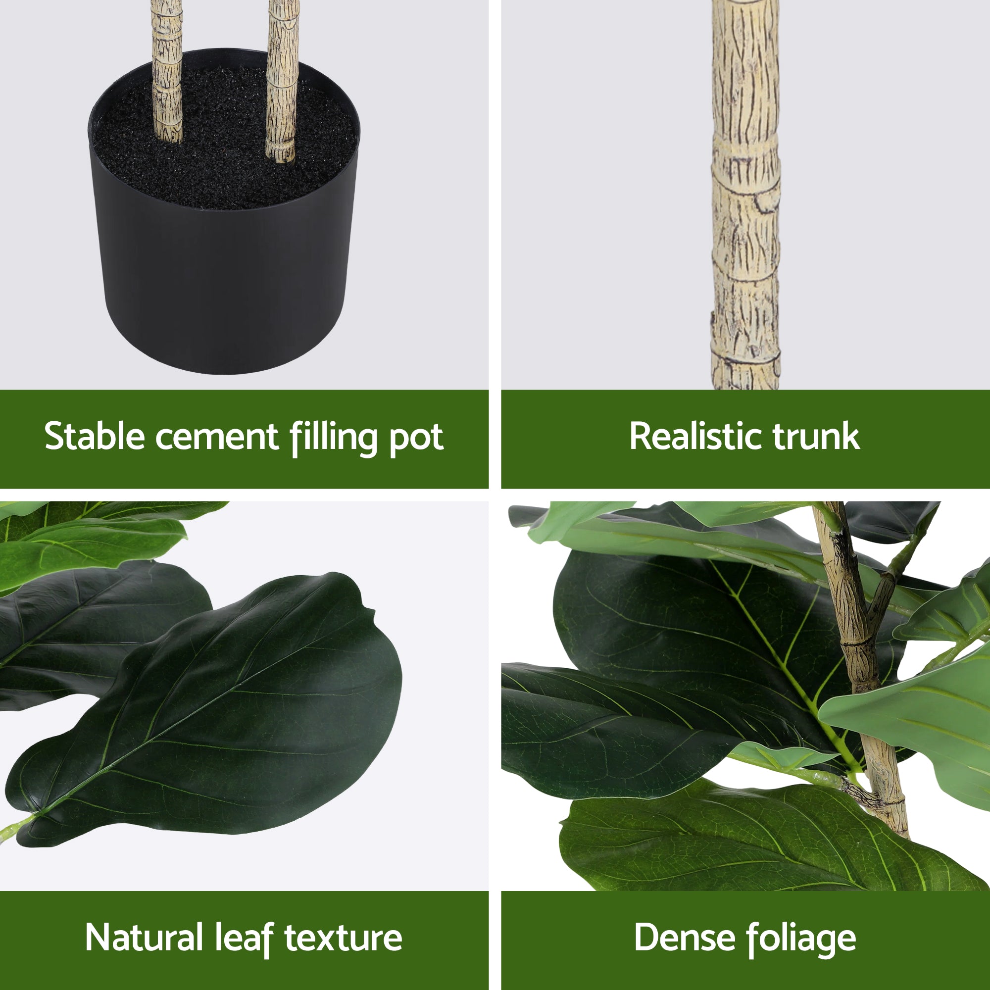 Artiss 150cm Artificial Fiddle Tree Faux Trees Indoor Decor Artificial Plants Lifelike Plant 1.5M-Home & Garden > Artificial Plants > Artificial Trees-PEROZ Accessories