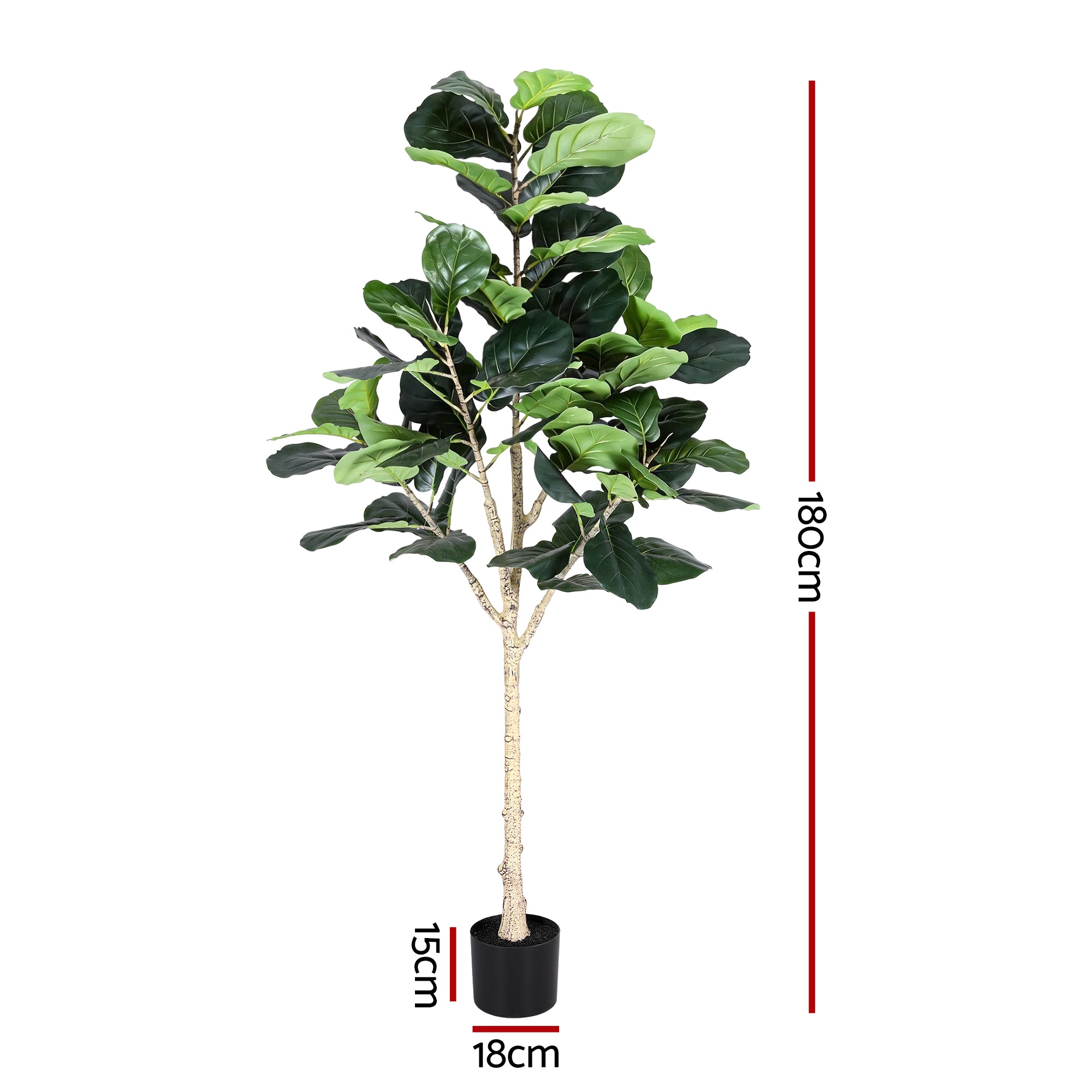 Artiss 180cm Artificial Fiddle Tree Faux Trees Indoor Decor Artificial Plants Lifelike Plant 1.8M-Home & Garden > Artificial Plants > Artificial Trees-PEROZ Accessories