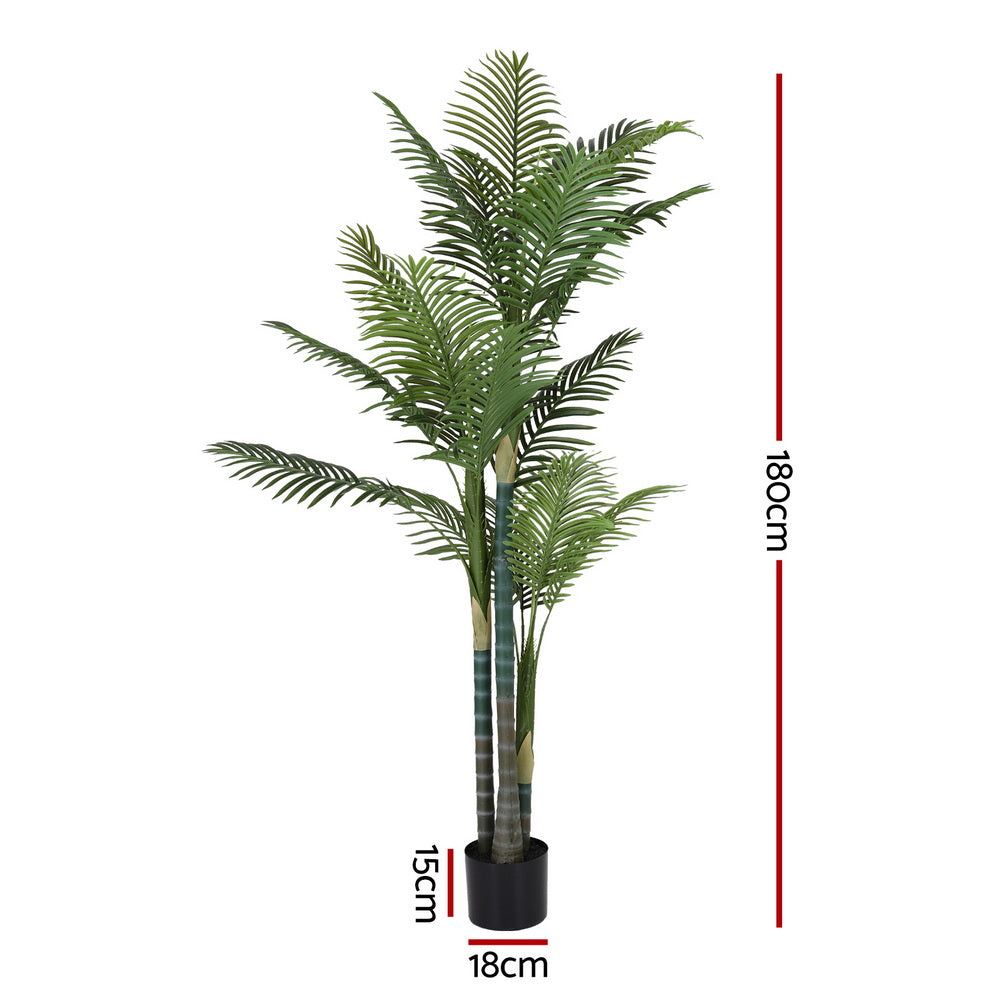 Artiss 180cm Artificial Palm Tree Faux Trees Indoor Decor Artificial Plants Lifelike Plant 1.8M-Home & Garden > Artificial Plants > Artificial Trees-PEROZ Accessories