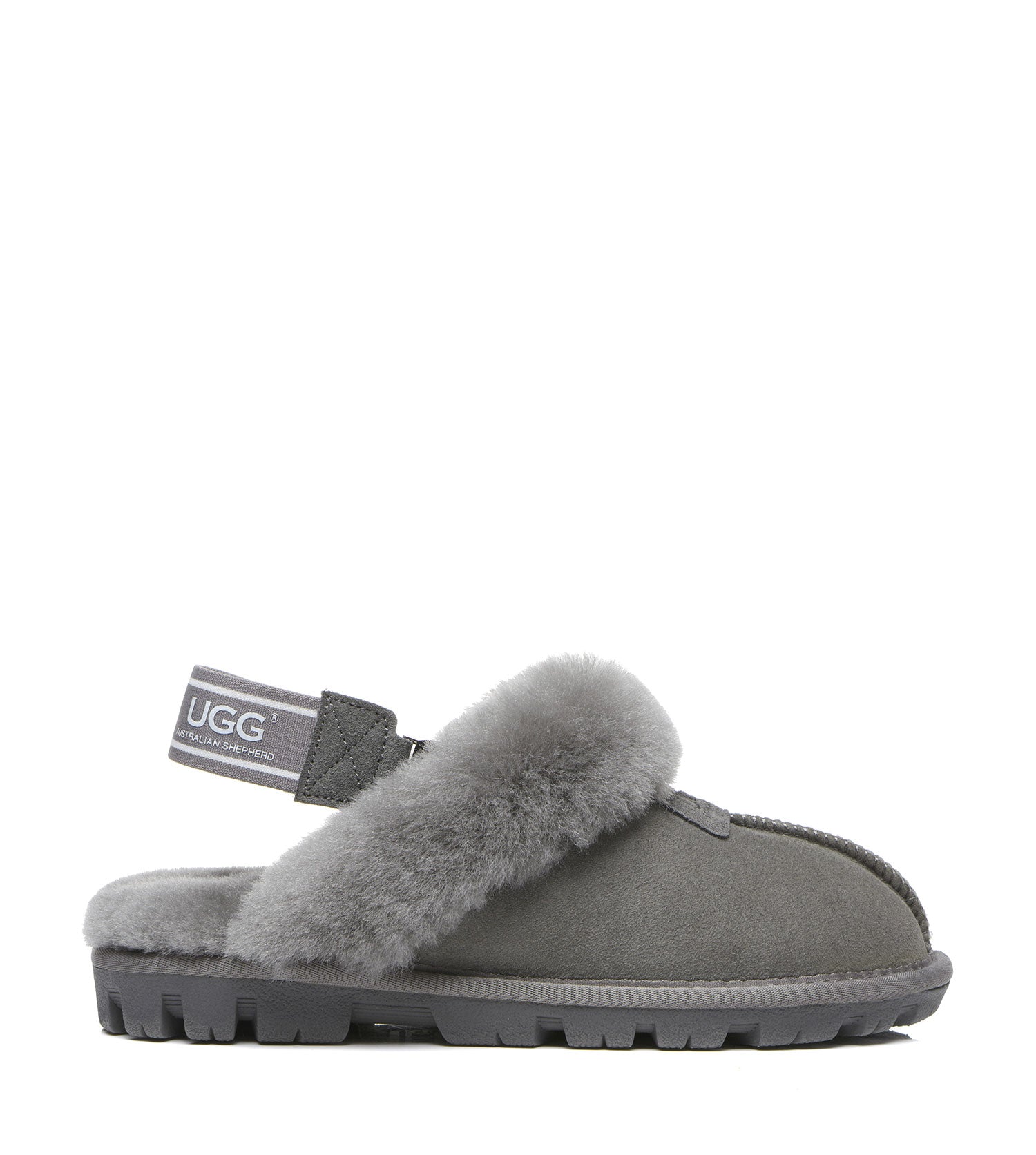 Grey Suzie Band Slipper | PEROZ Australia