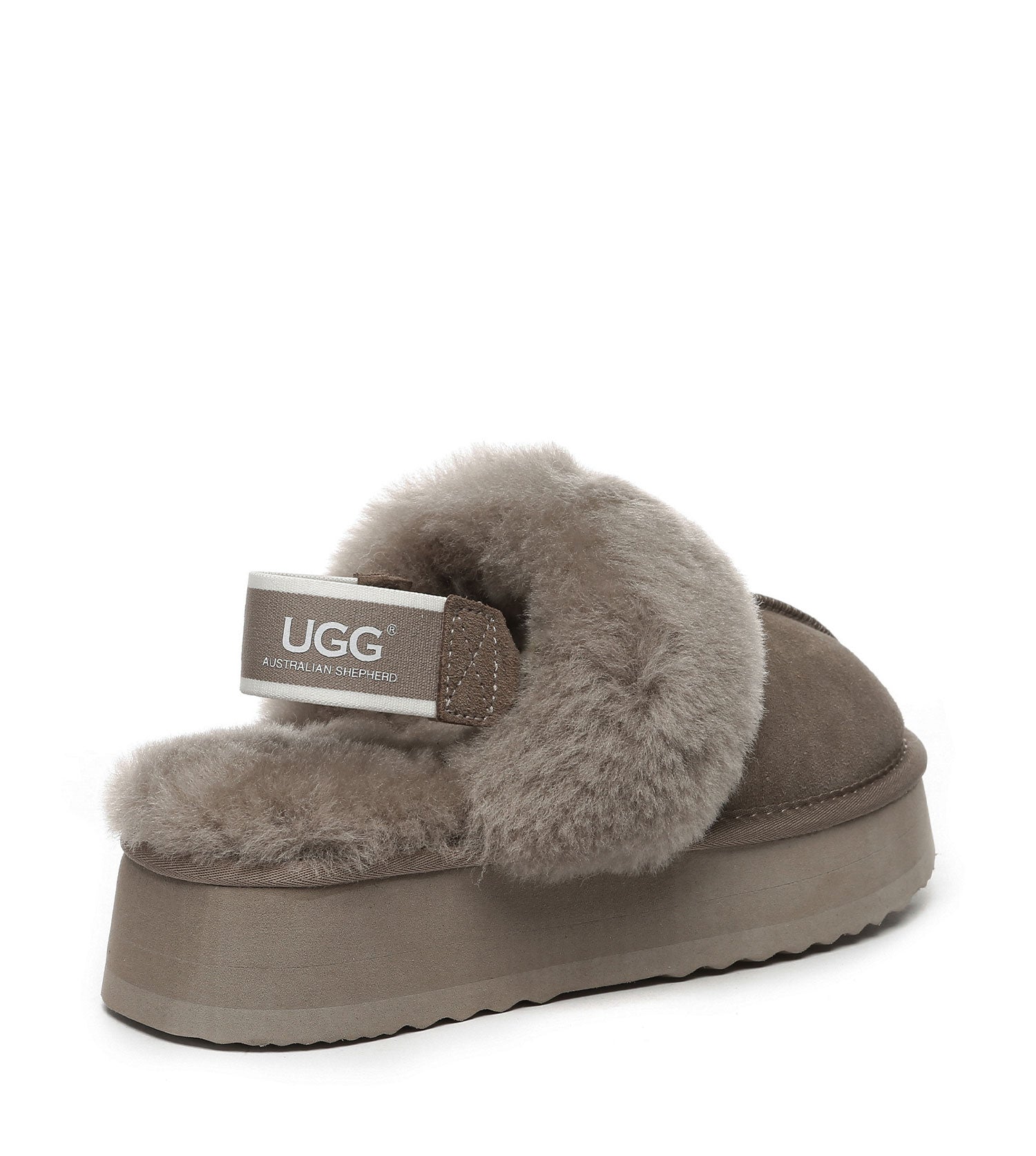 Australian Shepherd UGG Waffle Platform Slingback Slippers - AS2048-Slingback Slippers-PEROZ Accessories