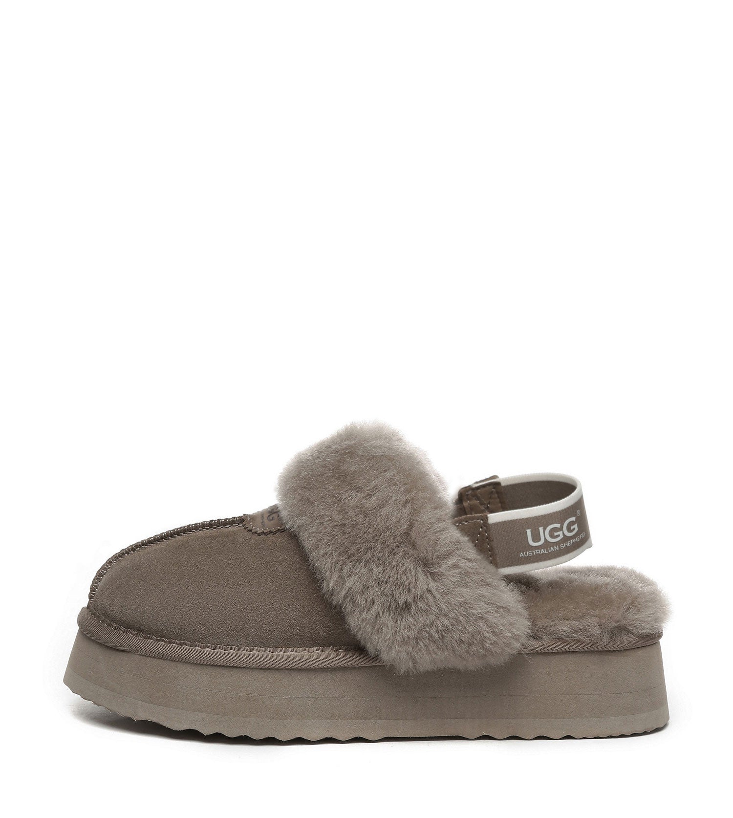 Australian Shepherd UGG Waffle Platform Slingback Slippers - AS2048-Slingback Slippers-PEROZ Accessories