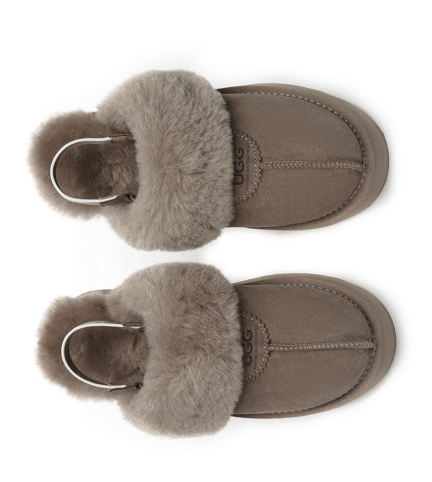 Australian Shepherd UGG Waffle Platform Slingback Slippers - AS2048-Slingback Slippers-PEROZ Accessories
