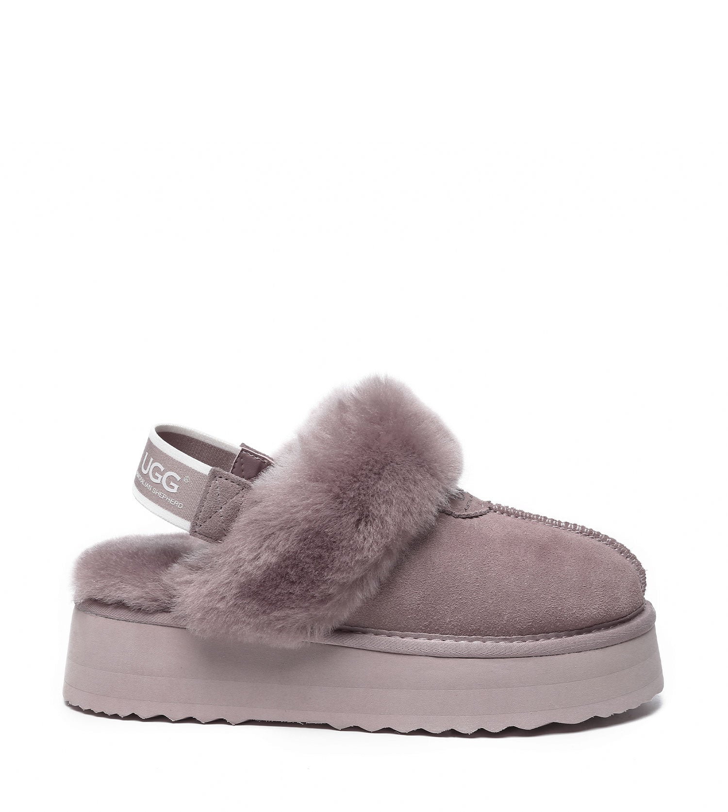 Australian Shepherd UGG Waffle Platform Slingback Slippers - AS2048-Slingback Slippers-PEROZ Accessories