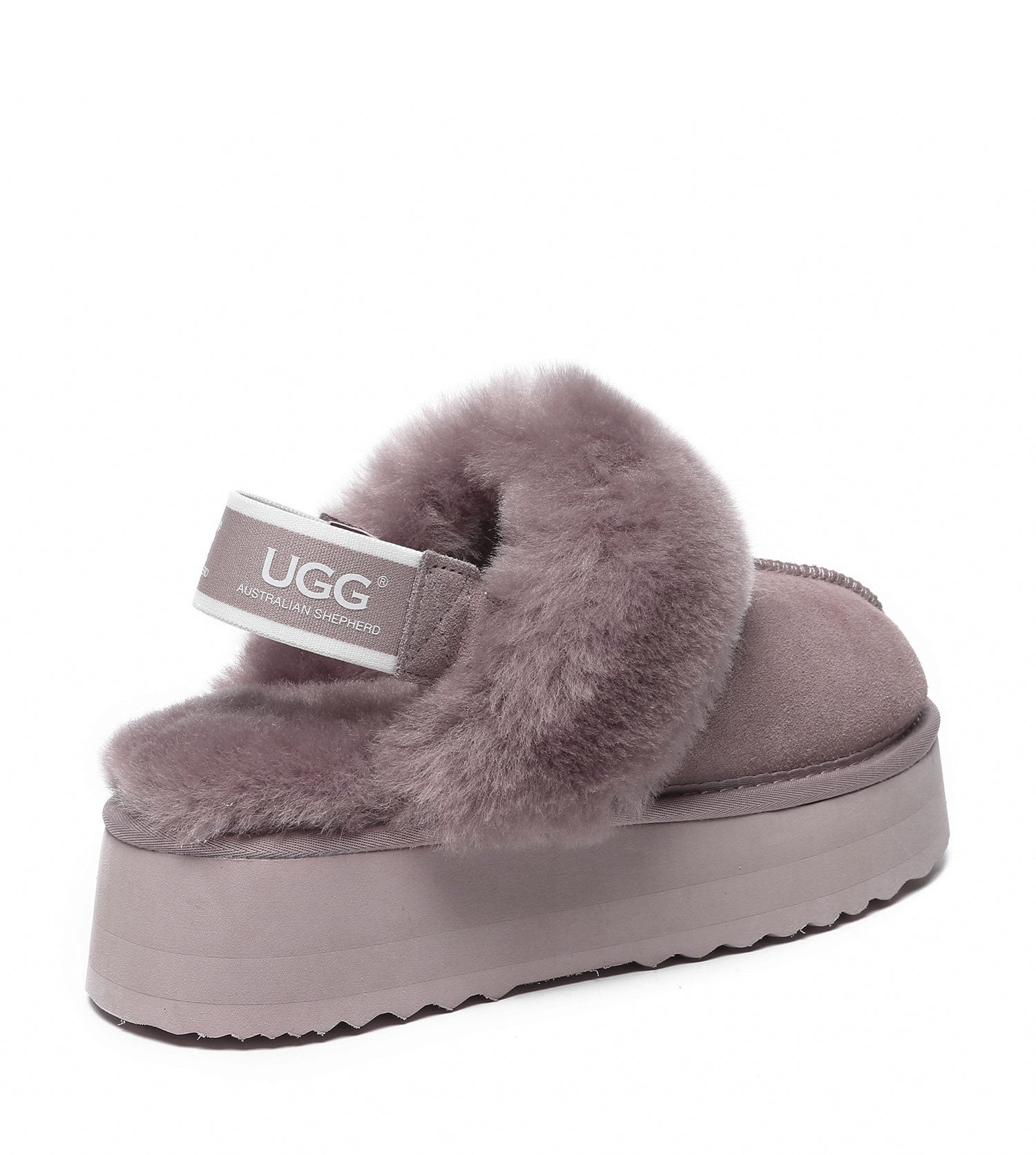 Australian Shepherd UGG Waffle Platform Slingback Slippers - AS2048-Slingback Slippers-PEROZ Accessories