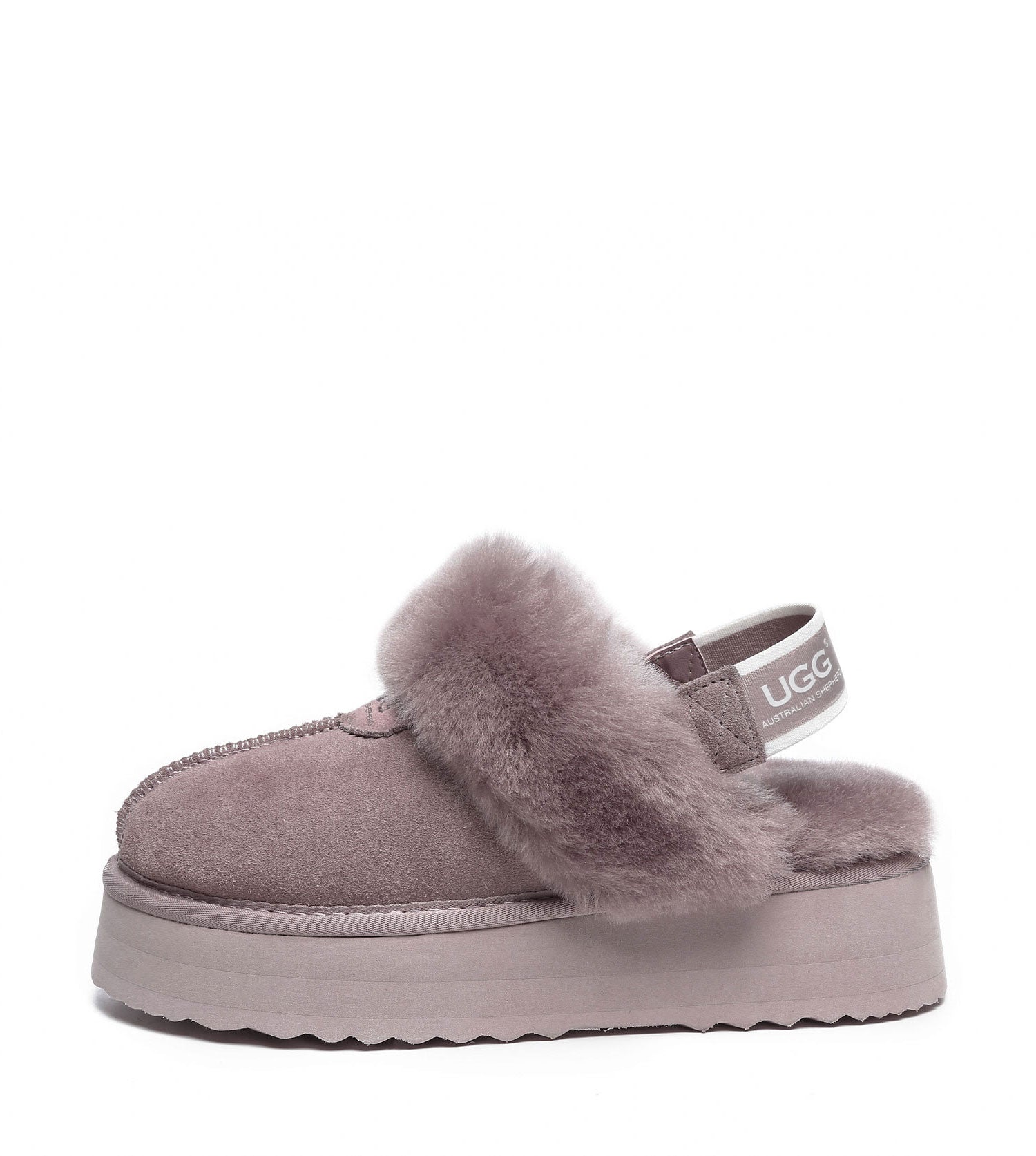 Australian Shepherd UGG Waffle Platform Slingback Slippers - AS2048-Slingback Slippers-PEROZ Accessories