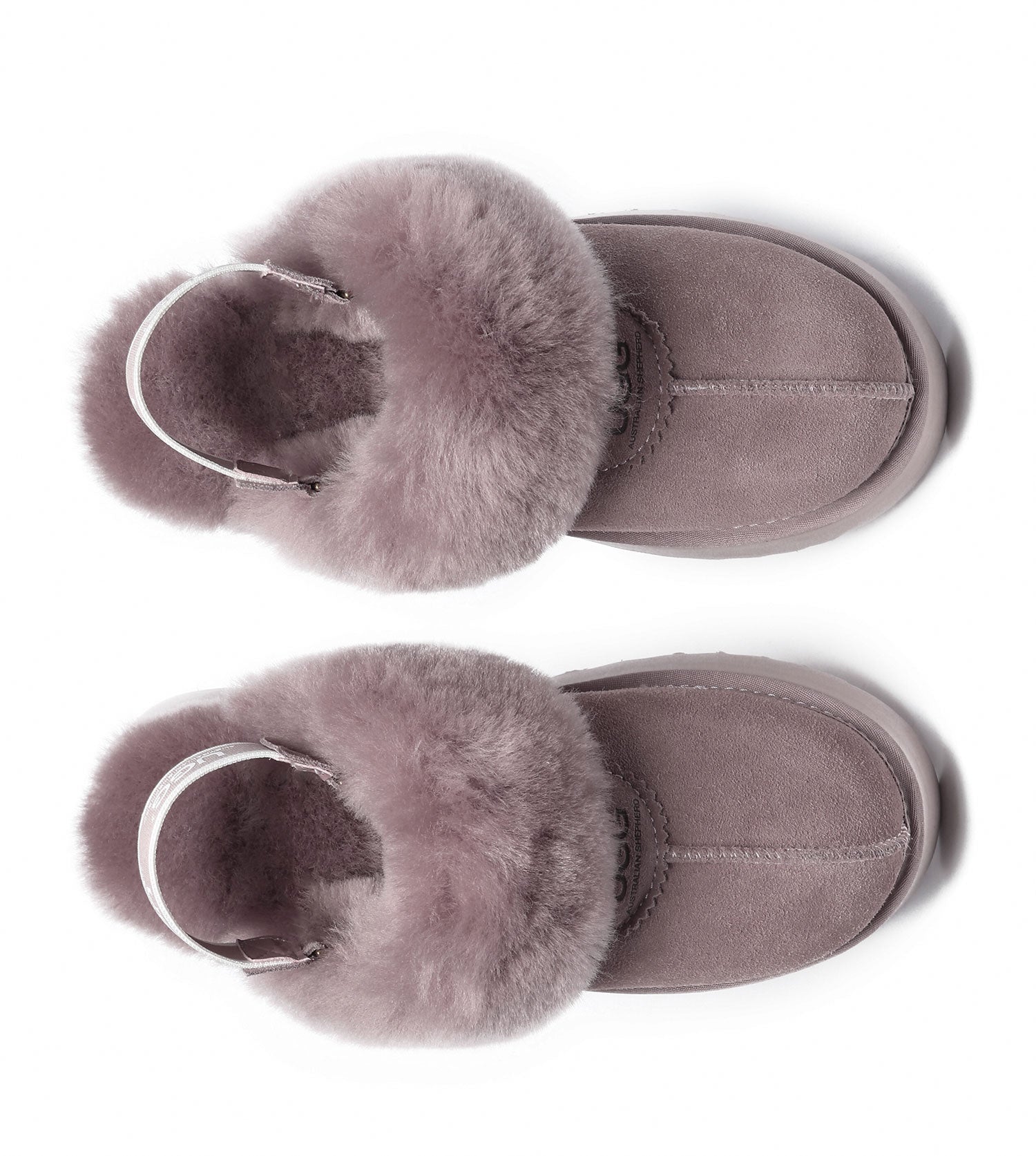 Australian Shepherd UGG Waffle Platform Slingback Slippers - AS2048-Slingback Slippers-PEROZ Accessories