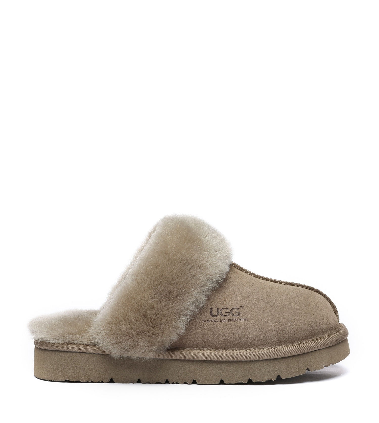 Australian Shepherd UGG Slippers Australia Premium Sheepskin Women Muffin Slipper Special - AS2051-Slippers-PEROZ Accessories