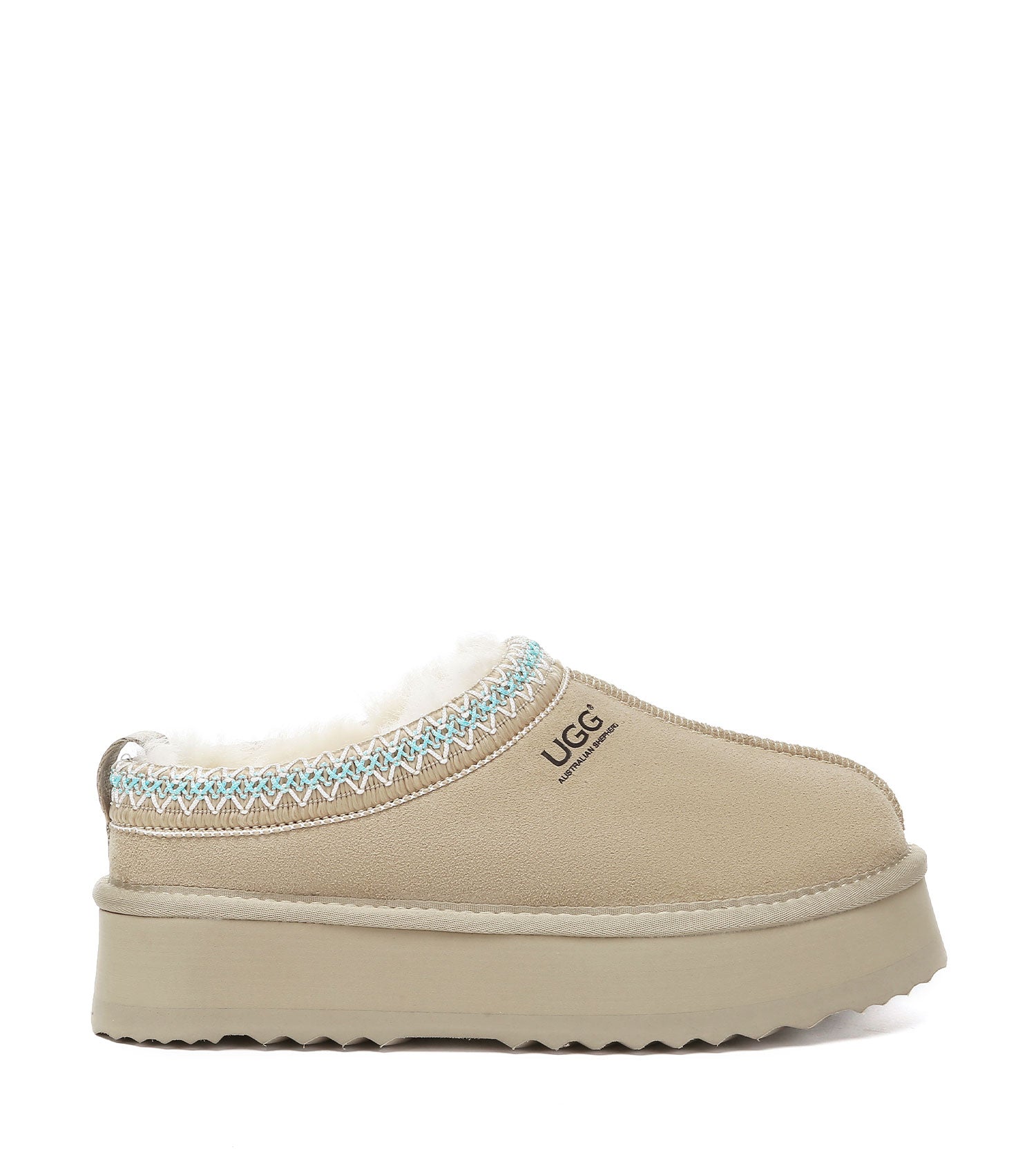 AUSTRALIAN SHEPHERD® UGG Slippers Sheepskin Wool Ankle Platform Tazzy Ventus-UGG Slippers-PEROZ Accessories