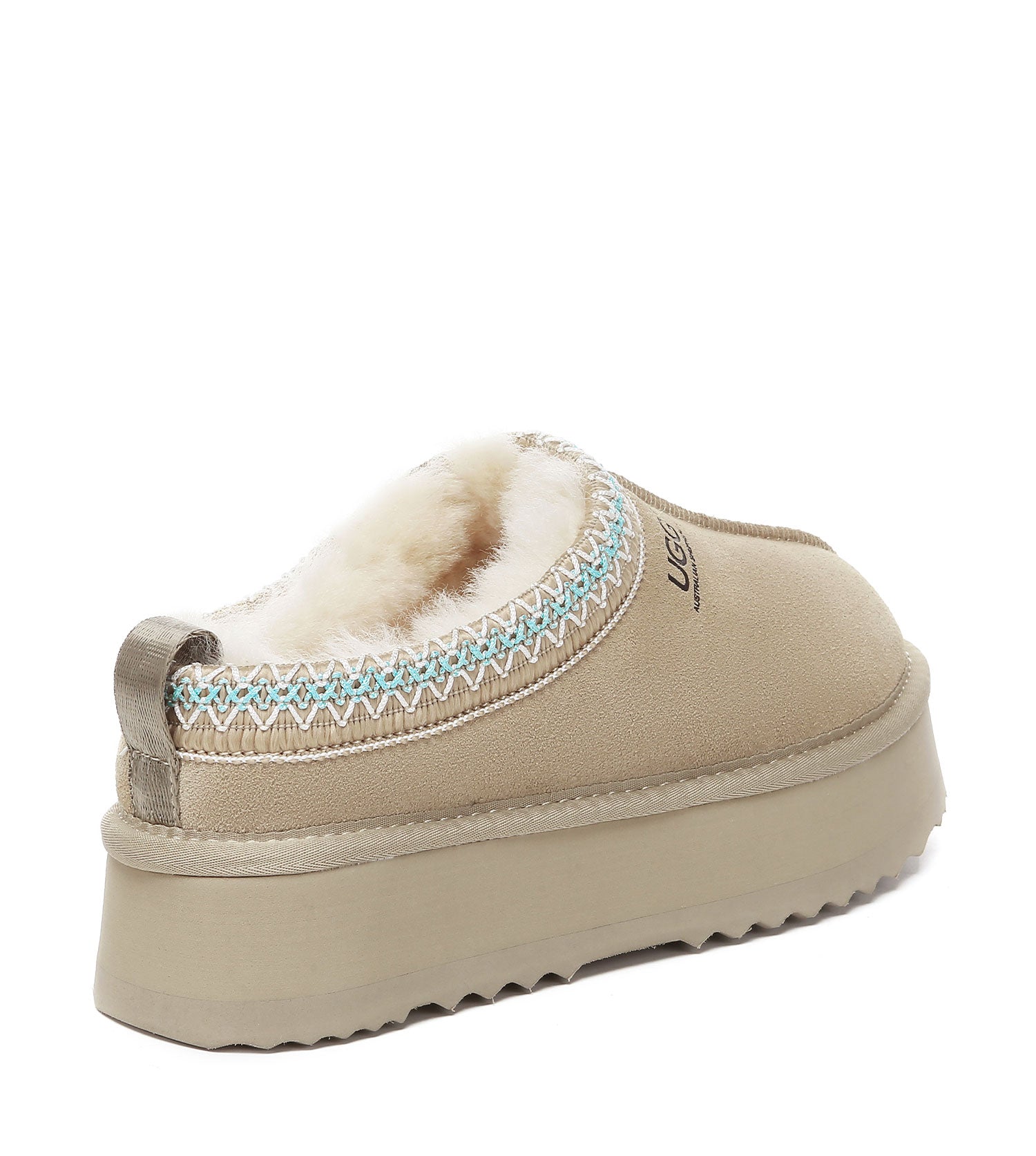 AUSTRALIAN SHEPHERD® UGG Slippers Sheepskin Wool Ankle Platform Tazzy Ventus-UGG Slippers-PEROZ Accessories