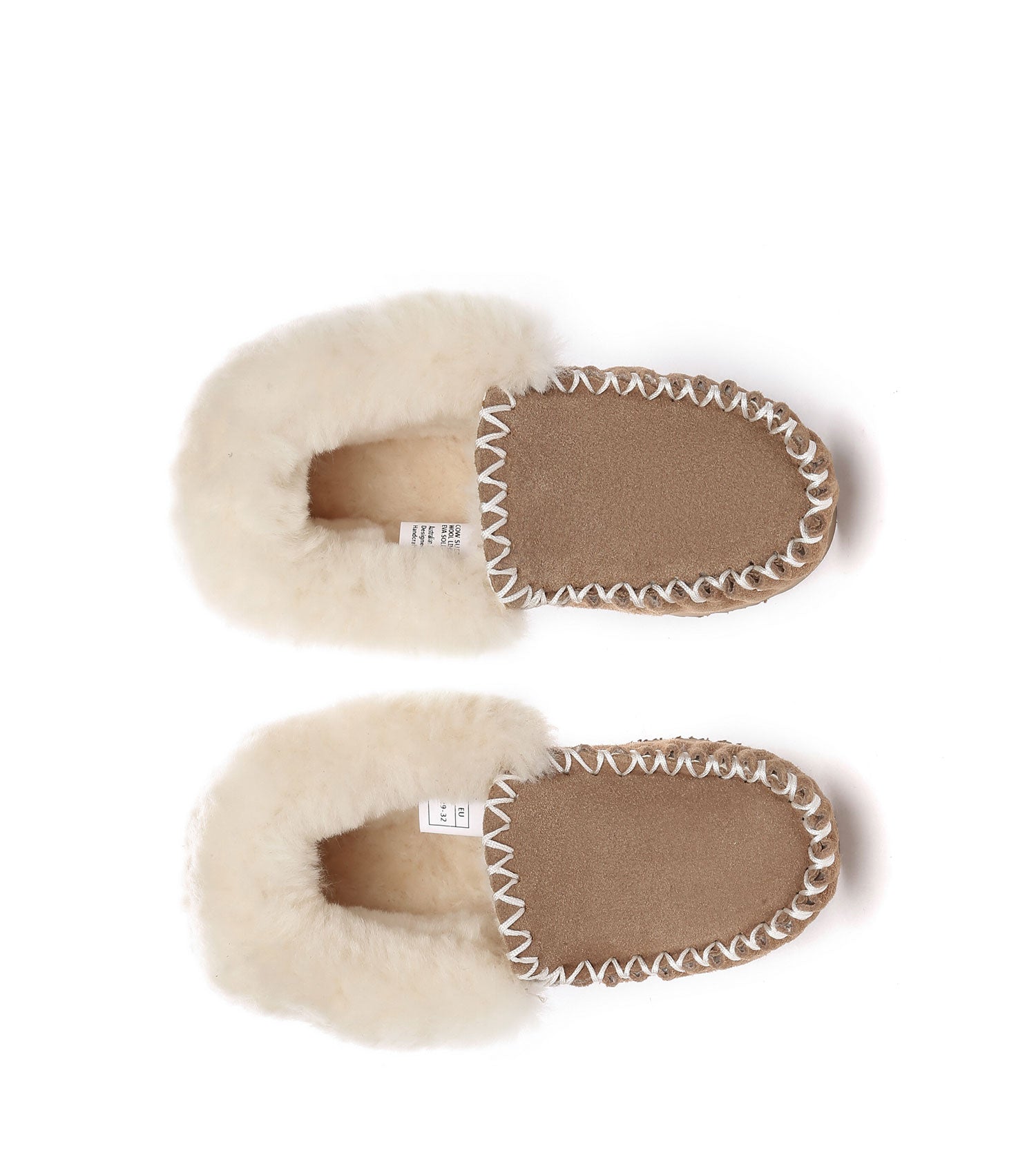 Australian Shepherd Kids Popo Moccasins - AS2058K-Moccasins-PEROZ Accessories