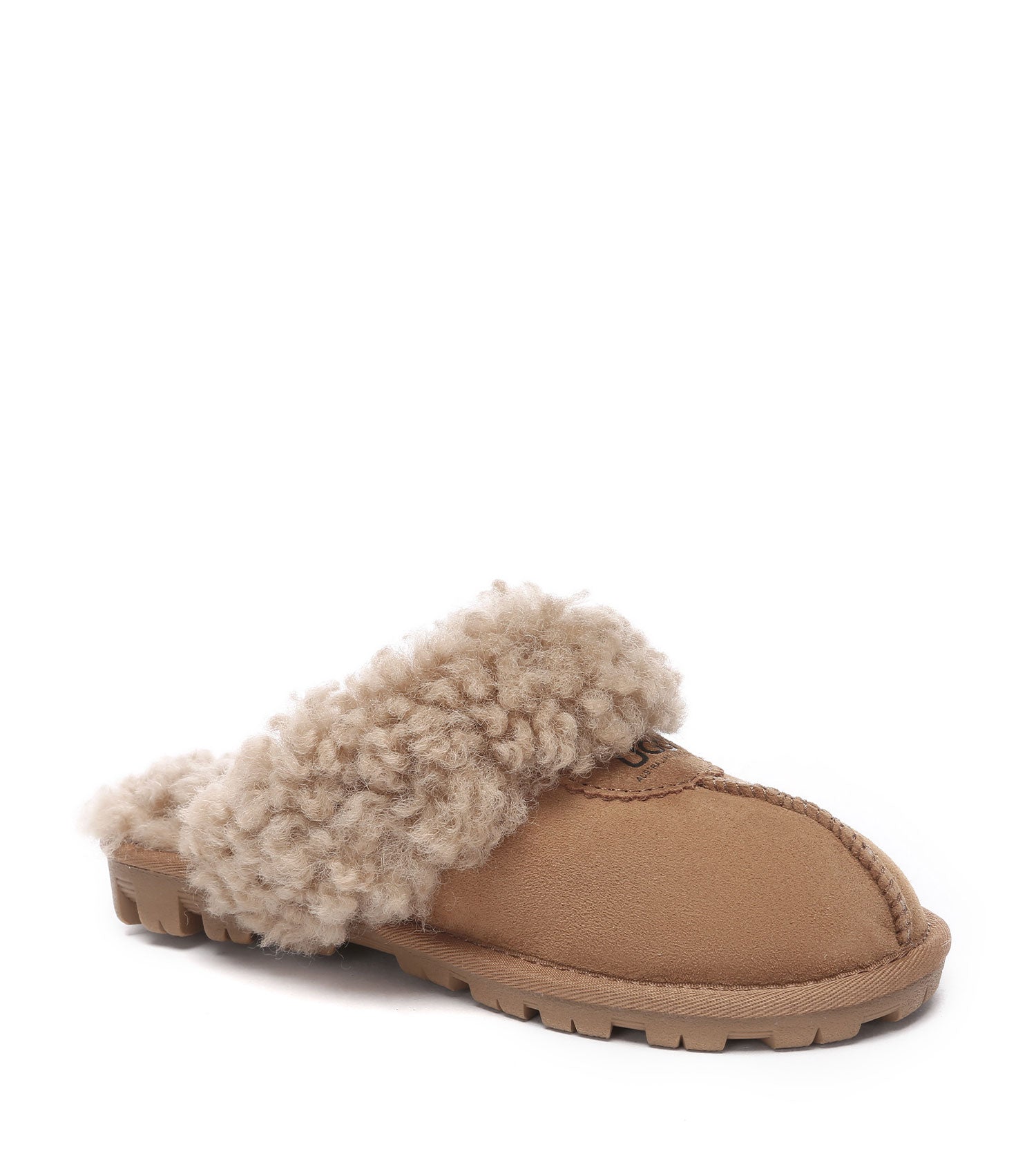 Australian Shepherd UGG Waffle Curly Slippers - AS2064-Slippers-PEROZ Accessories