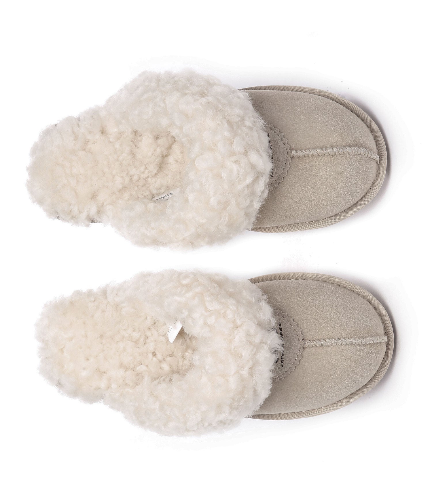 Australian Shepherd UGG Waffle Curly Slippers - AS2064-Slippers-PEROZ Accessories