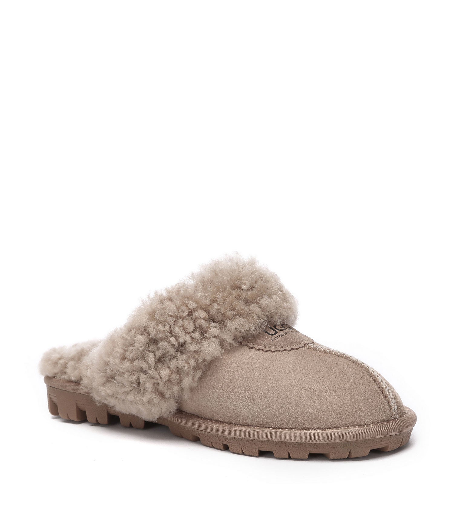 Australian Shepherd UGG Waffle Curly Slippers - AS2064-Slippers-PEROZ Accessories