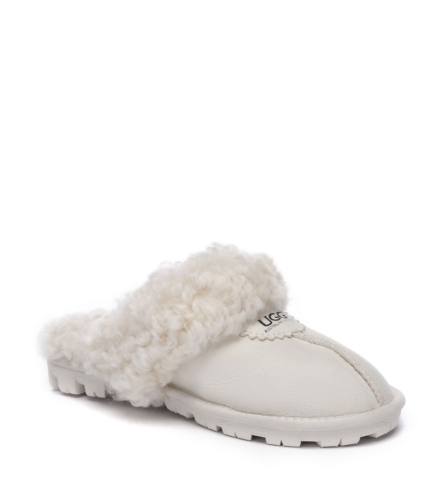 Australian Shepherd UGG Waffle Curly Slippers - AS2064-Slippers-PEROZ Accessories