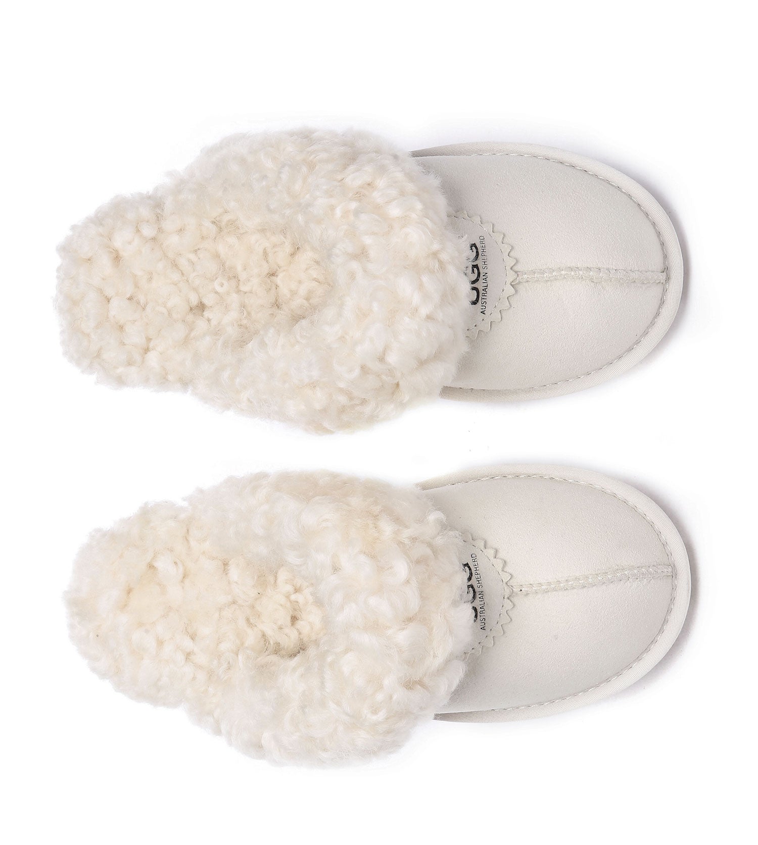 Australian Shepherd UGG Waffle Curly Slippers - AS2064-Slippers-PEROZ Accessories