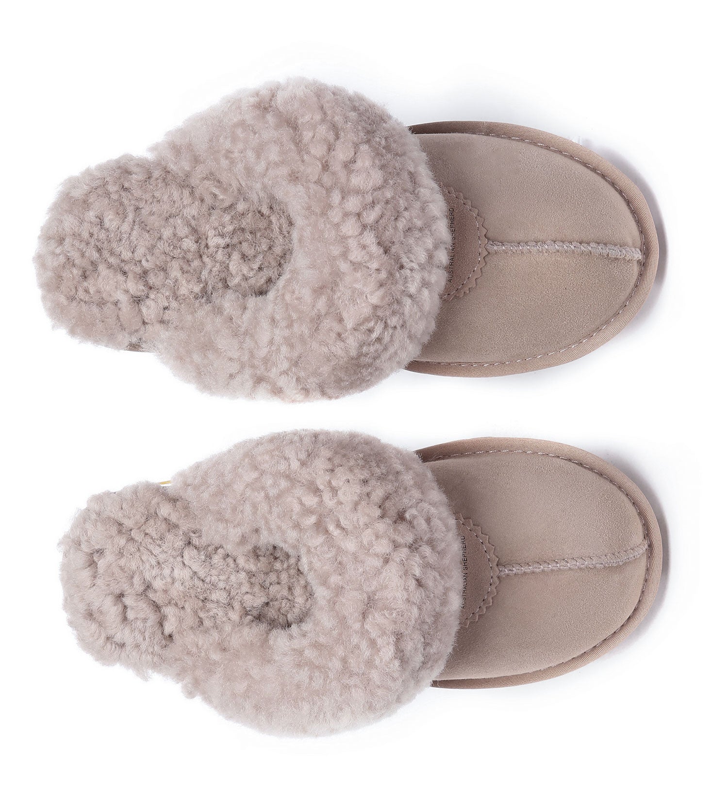 Australian Shepherd UGG Waffle Curly Slippers - AS2064-Slippers-PEROZ Accessories