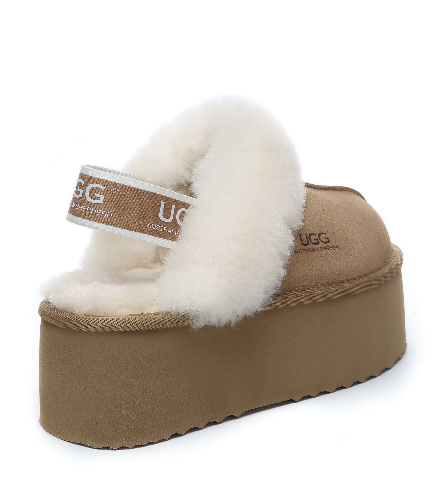 Australian Shepherd Muffin Plus Platform Slippers - AS2071-Slippers-PEROZ Accessories