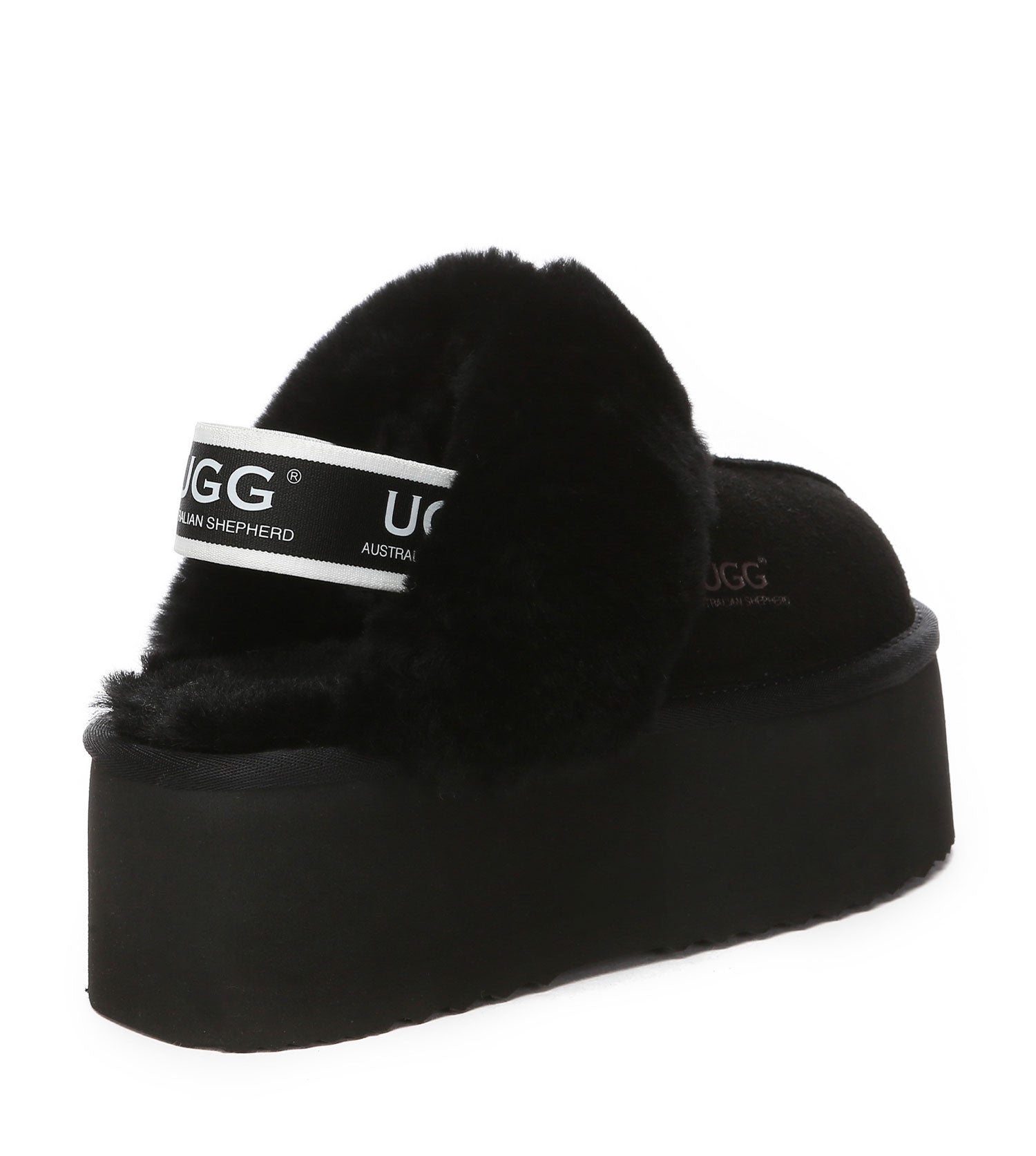 Australian Shepherd Muffin Plus Platform Slippers - AS2071-Slippers-PEROZ Accessories