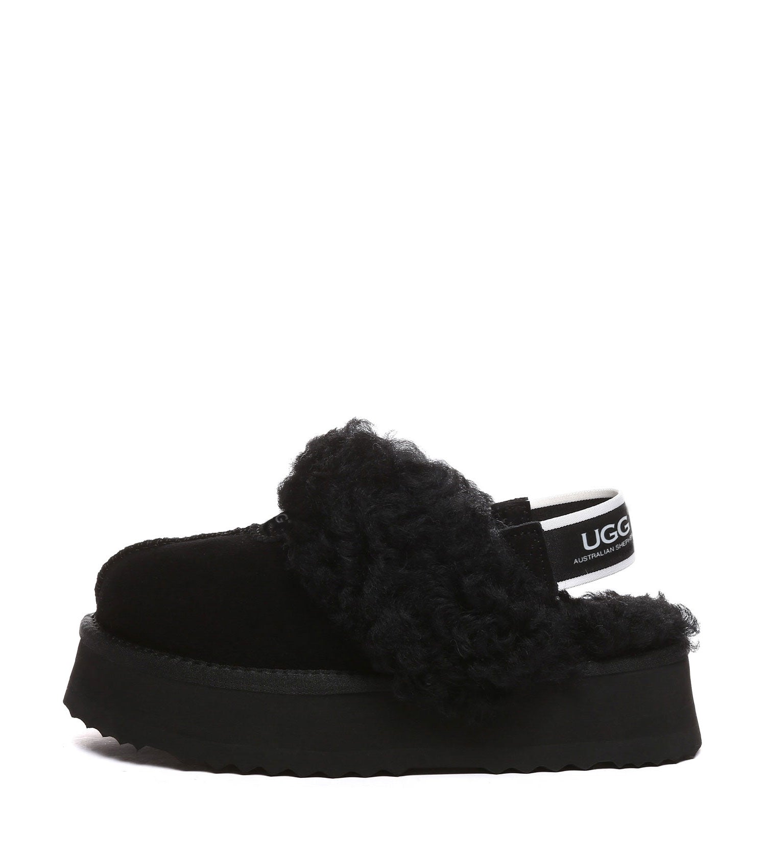 Australian Shepherd UGG Waffle Curly Platform Slippers - AS2074-Slippers-PEROZ Accessories