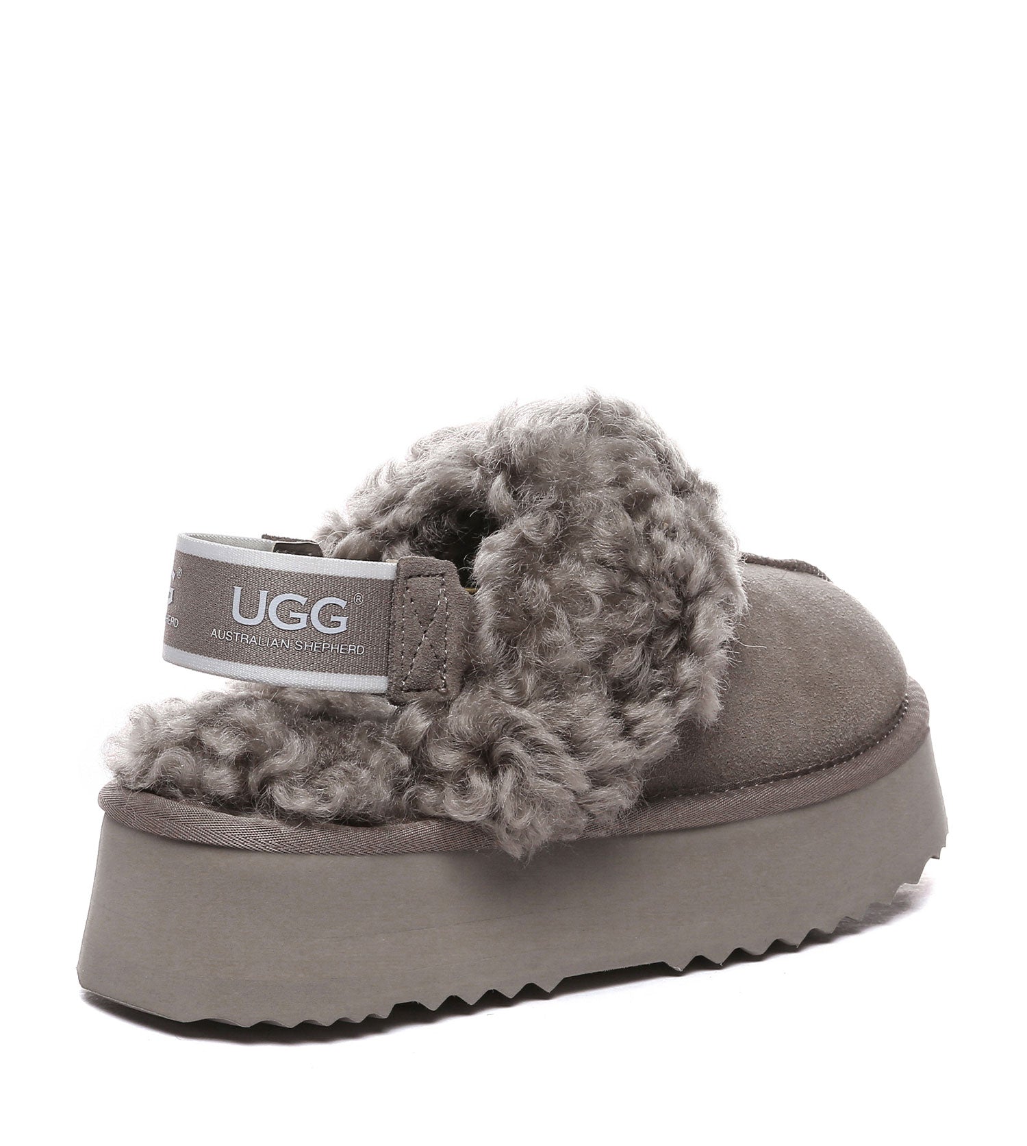 Australian Shepherd UGG Waffle Curly Platform Slippers - AS2074-Slippers-PEROZ Accessories