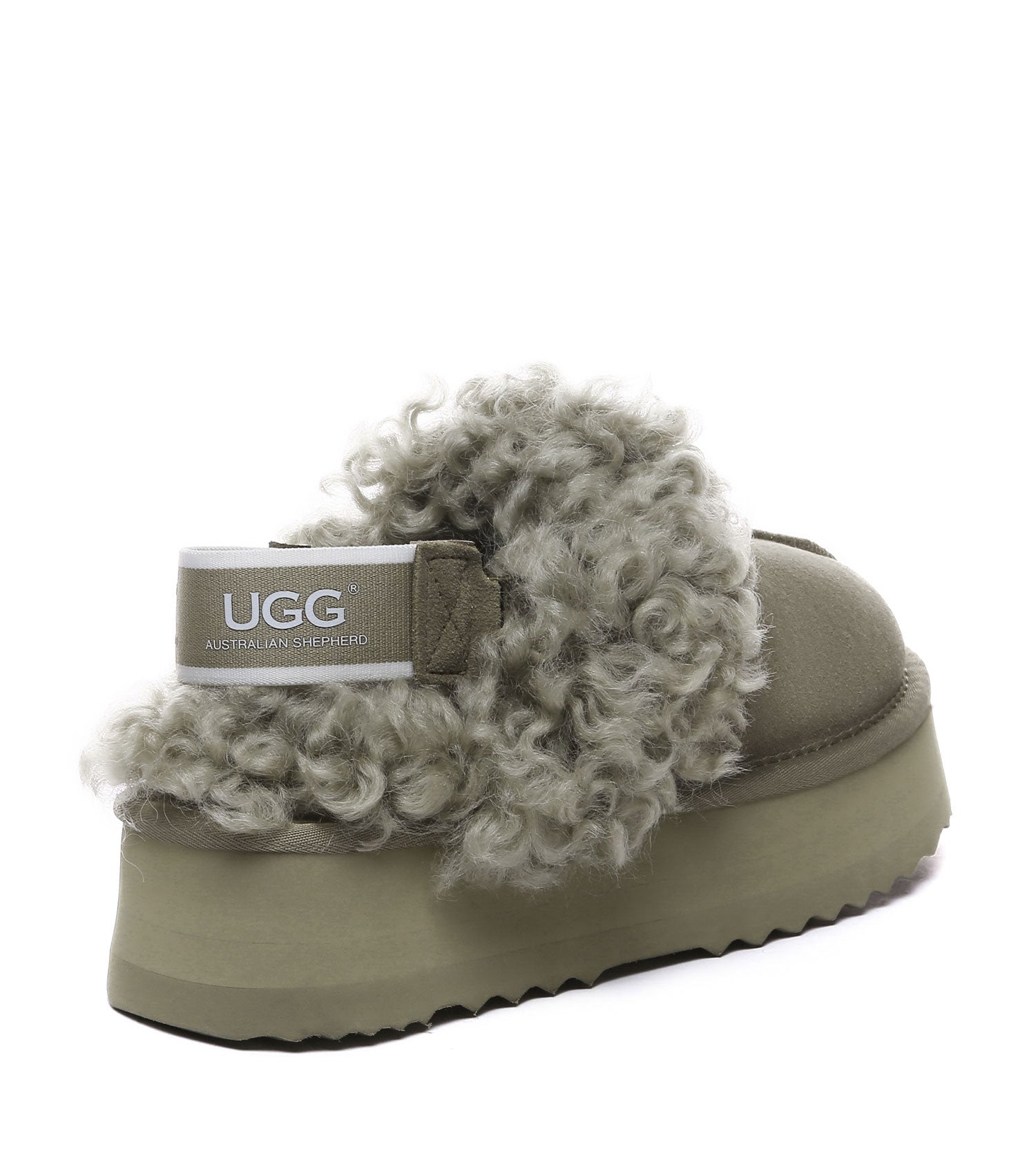 Australian Shepherd UGG Waffle Curly Platform Slippers - AS2074-Slippers-PEROZ Accessories