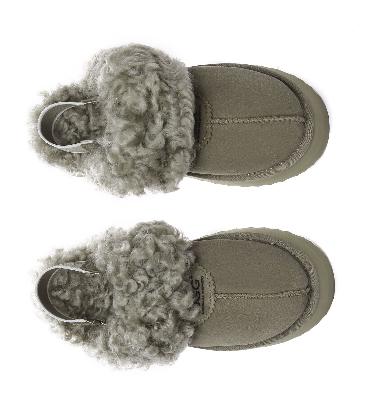 Australian Shepherd UGG Waffle Curly Platform Slippers - AS2074-Slippers-PEROZ Accessories