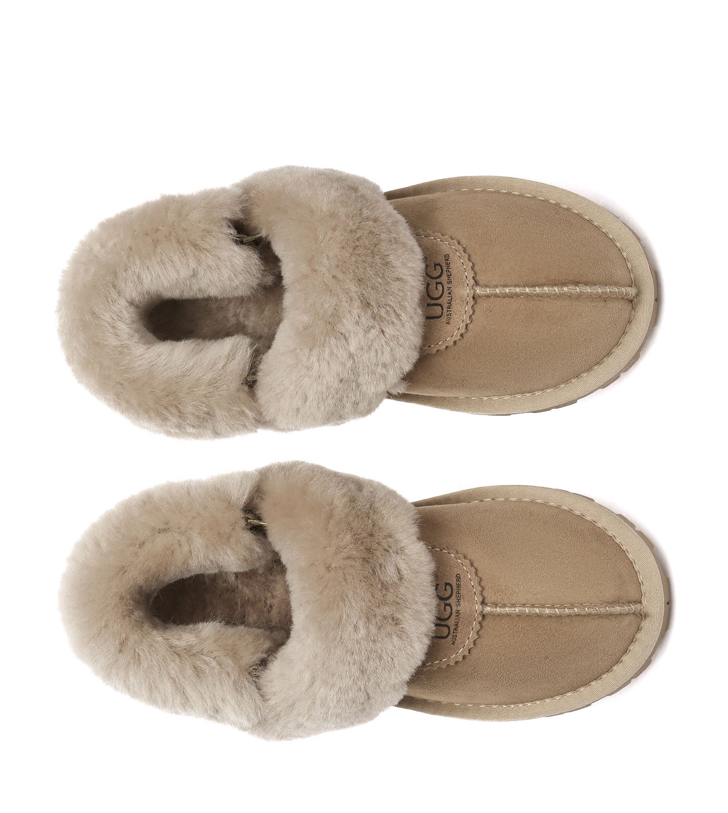 Australian Shepherd UGG Waffle Fluffy Slippers - AS2076-Slippers-PEROZ Accessories