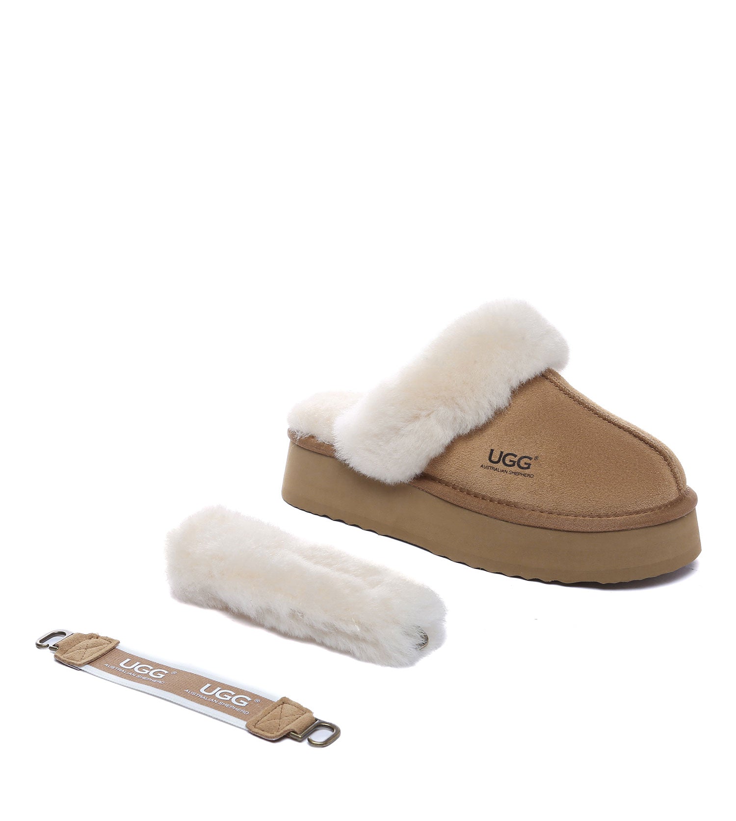 Australian Shepherd UGG Musa platform Slippers - AS2077-Slippers-PEROZ Accessories