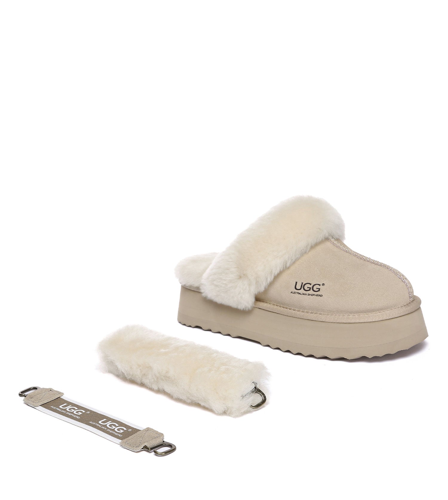 Australian Shepherd UGG Musa platform Slippers - AS2077-Slippers-PEROZ Accessories