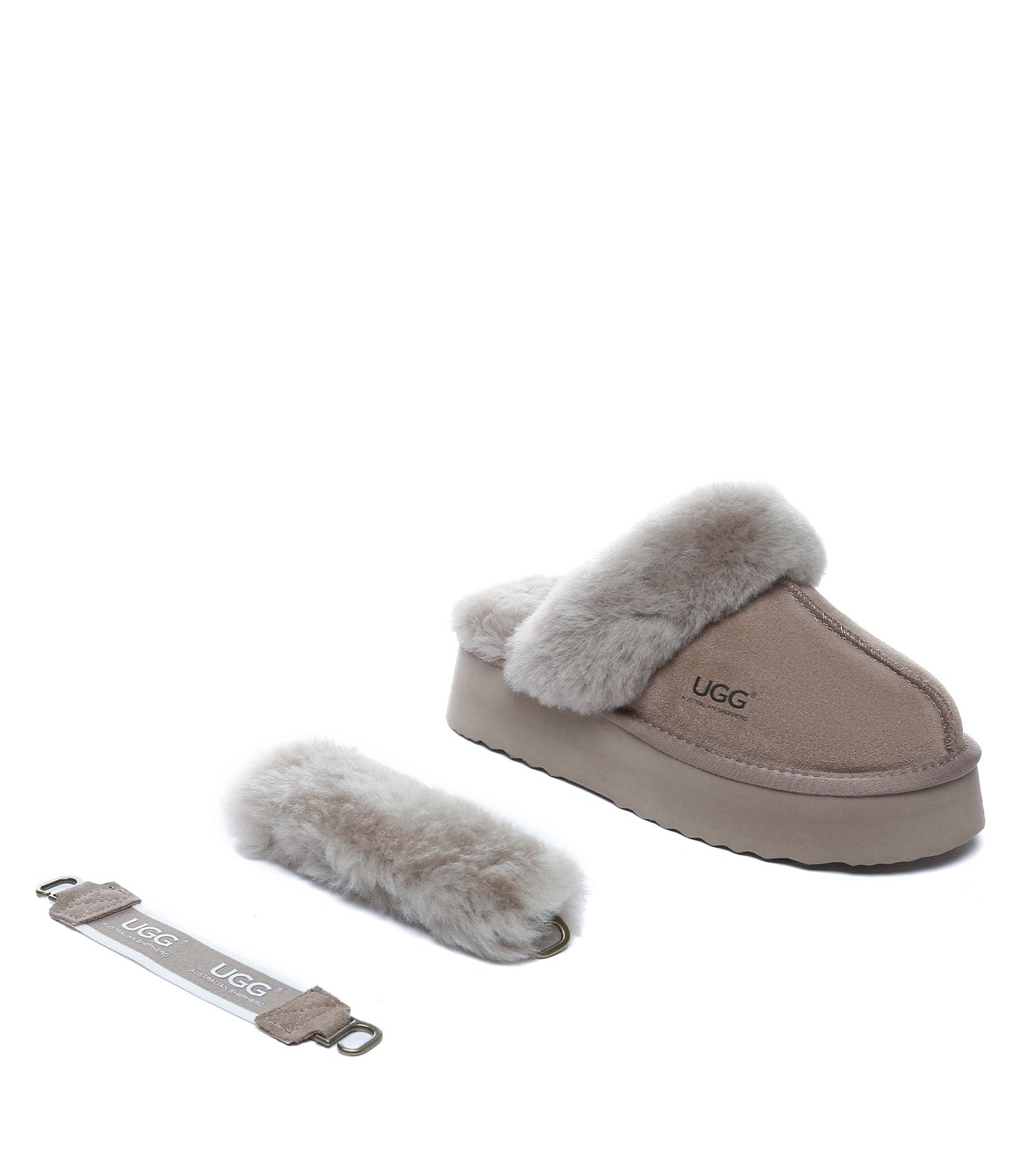 Australian Shepherd UGG Musa platform Slippers - AS2077-Slippers-PEROZ Accessories